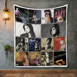 Amy Winehouse Album Covers Quilt Blanket and Home Decor