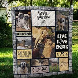 Anatolian Shepherd Pawsome Cl10100018Mdq Quilt Blanket and Home Decor