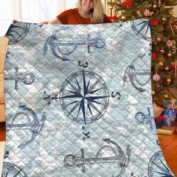 Anchor Compass Rose Jfj Quilt Vb and Home Decor