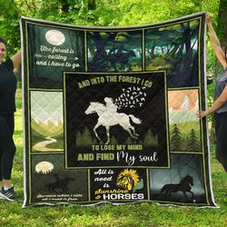 And Into The Forest I Go To Lose My Mind Quilt  Quilt and Home Decor