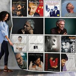 Andrea Bocelli Albums Quilt Blanket 01 and Home Decor