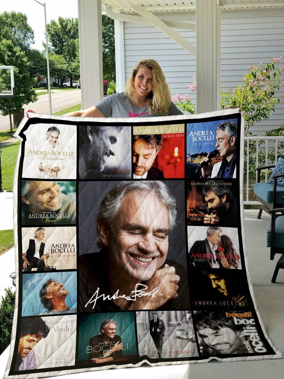 Andrea Bocelli Quilt Blanket 01 and Home Decor