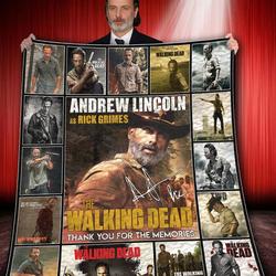 Andrew Lincoln-Rick Grimes-The Walking Dead Quilt-0489 and Home Decor
