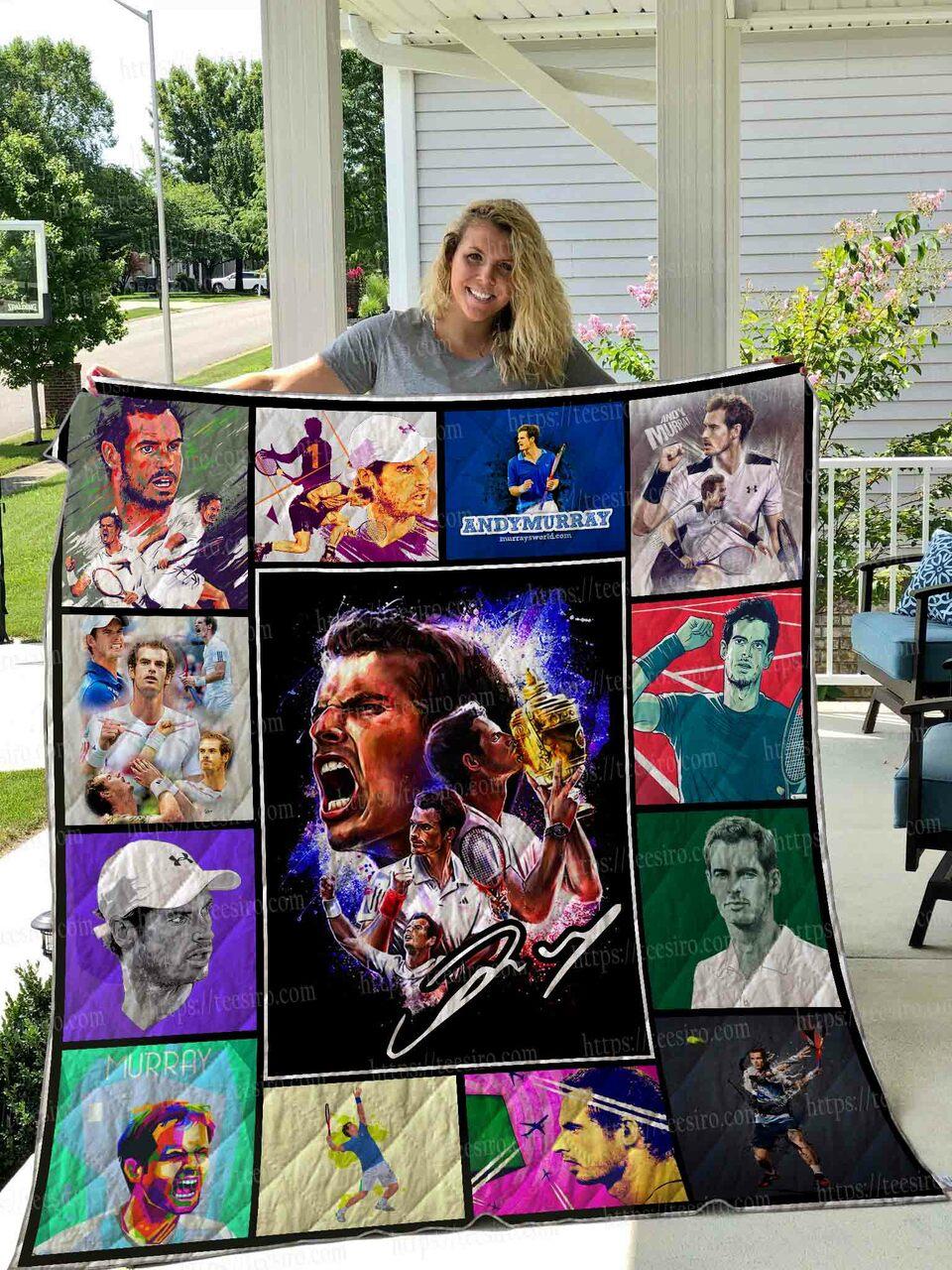 Andy Murray Quilt Blanket 01 and Home Decor