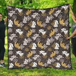 Angel Snowflake Cl12100026Mdq Quilt Blanket and Home Decor