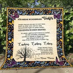 Angepasstes Fur Meine Wunderbare Tochter - Quilt Blanket and Home Decor