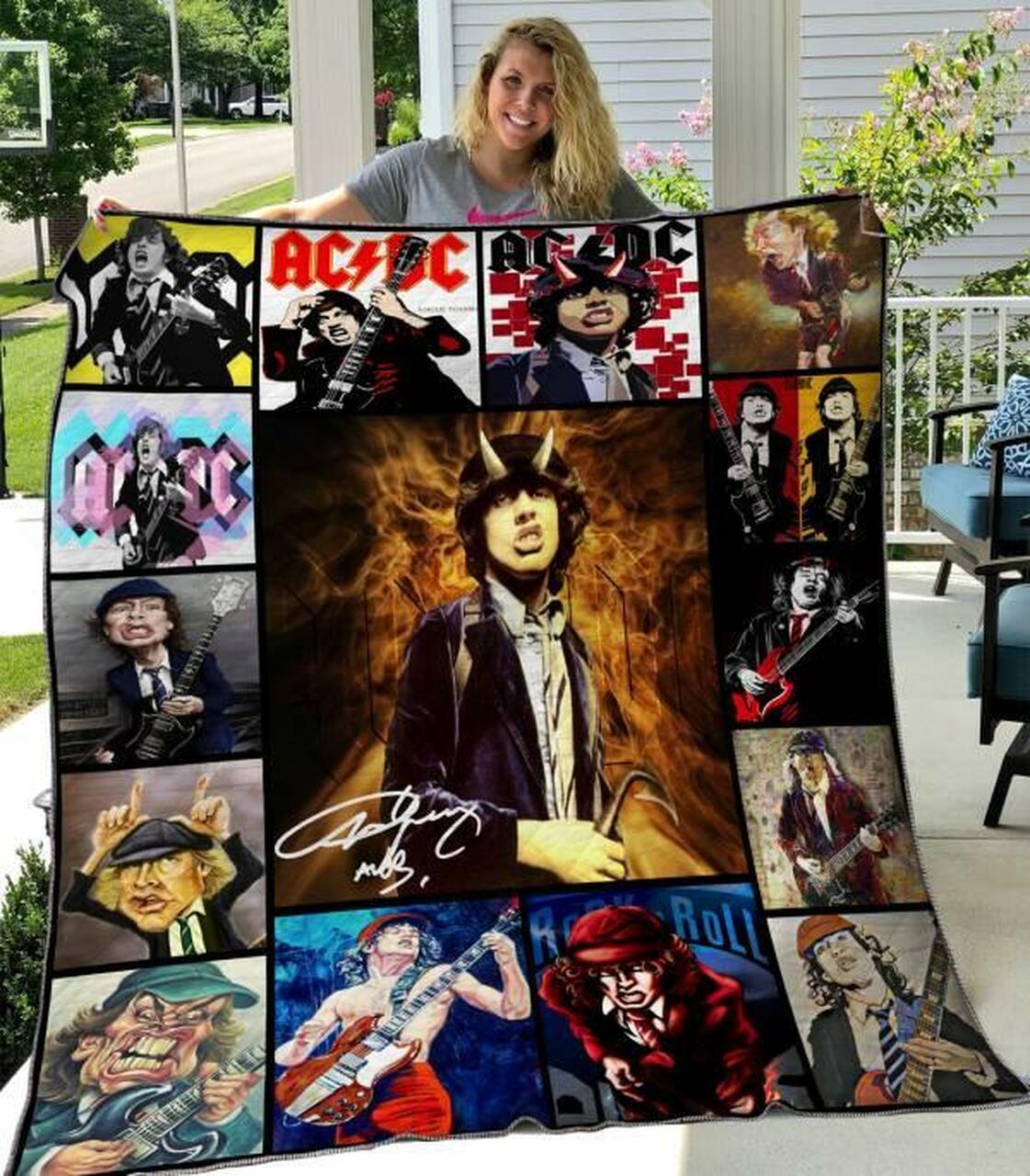 Angus Young Quilt Blanket Hvt170601 Quilt and Home Decor