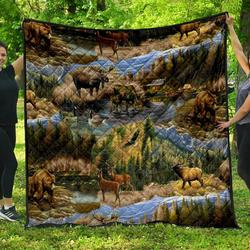 Animal Quilt Blanket Dhc1001674Vt and Home Decor