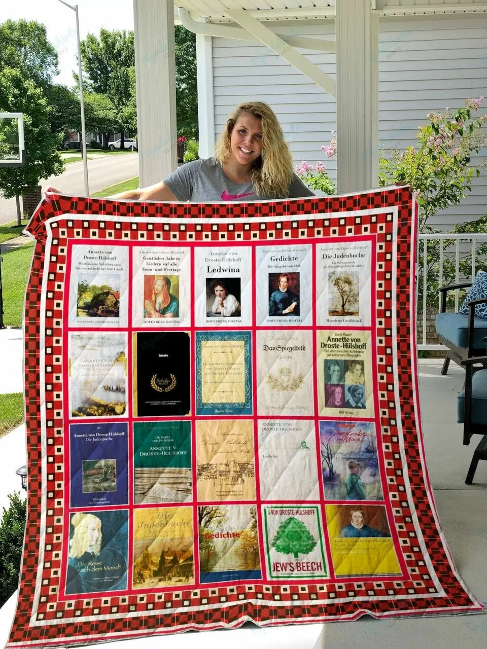 Annette Von Droste H Lshoff Books Quilt Blanket and Home Decor