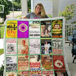 Anthony Bourdain Books Quilt Blanket and Home Decor