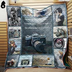 Anyone Can Take A Picture Camera Quilt Blanket Dhc191238Vt and Home Decor