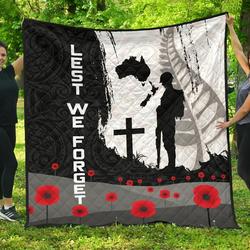Anzac Day , New Zealand Australia Lest We Forget Jfj Quilt Gp and Home Decor