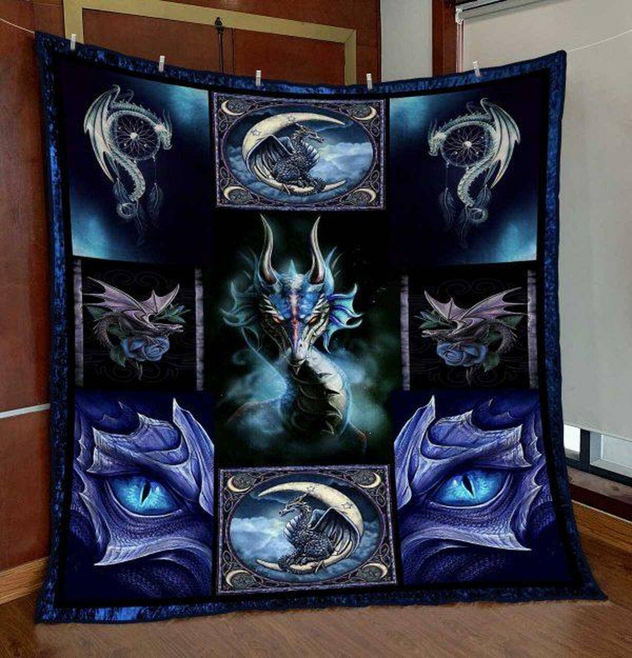 Aquatic Dragon Quilt Blanket Ynt9 Quilt and Home Decor