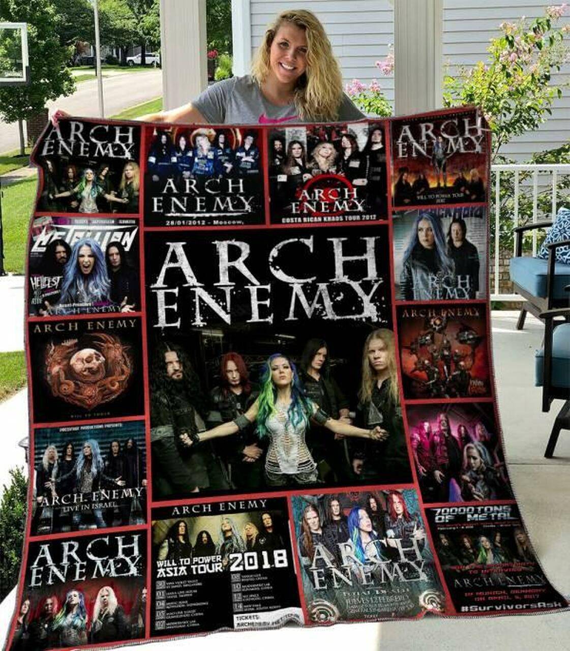 Arch Enemy Quilt Blanket Hvt200604 Quilt and Home Decor