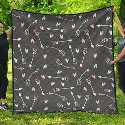 Archery Heart Cl12100034Mdq Quilt Blanket and Home Decor