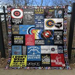Archery Is My Superpower Quilt Blanket Hn57  Quilt and Home Decor