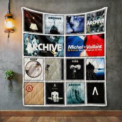 Archiv Album Covers Quilt Blanket and Home Decor
