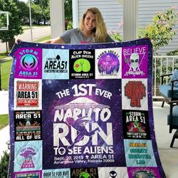 Area 51 Quilt Blanket and Home Decor