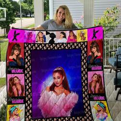 Ariana Grande Illus Quilt Blanket 01 and Home Decor