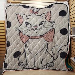 Aristocats Marie Polka Dots Plush Throw Quilt and Home Decor
