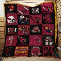 Arizona Cardinals Quilt Blanket Fan Made      and Home Decor