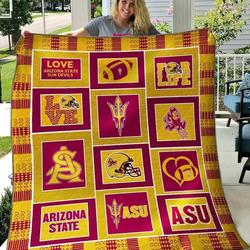 Arizona State Sun Devils Ver3 Blanket Th1507 Quilt and Home Decor