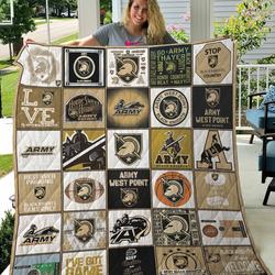 Army Black Knights Quilt Blanket and Home Decor