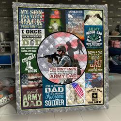 Army Dad Blanket Dql-Qhg0040  Quilt and Home Decor