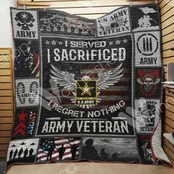 Army Veteran Quilt Blanket Dhc110223Td and Home Decor