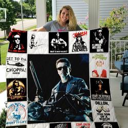 Arnold Schwarzenegger T Shirt Quilt Blanket and Home Decor