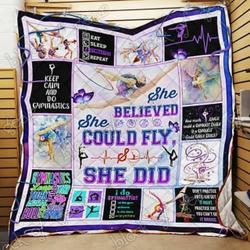 Artistic Gymnastics Cl18100024Mdq Quilt Blanket and Home Decor