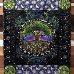 As Above So Below Quilt Blanket Aa22  Quilt and Home Decor