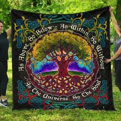 As Above So Below Tree Of Life Cla0810014Q Quilt Blanket and Home Decor