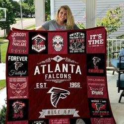 Atlanta Falcons Quilt Blanket 01 and Home Decor