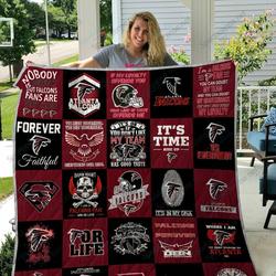 Atlanta Falcons Quilt Blanket 02 and Home Decor