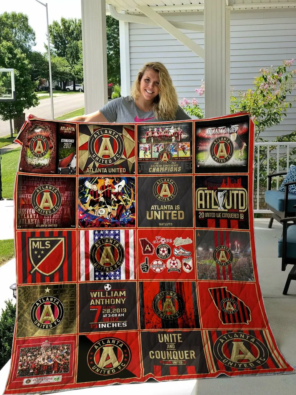 Atlanta United Fc Quilt Blanket and Home Decor