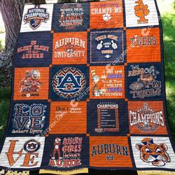Auburn Tigers Blanket Vq06  Quilt and Home Decor