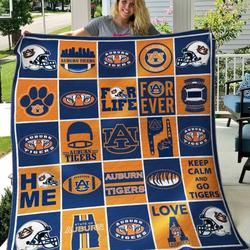 Auburn Tigers Quilt Blanket B100603  Quilt and Home Decor