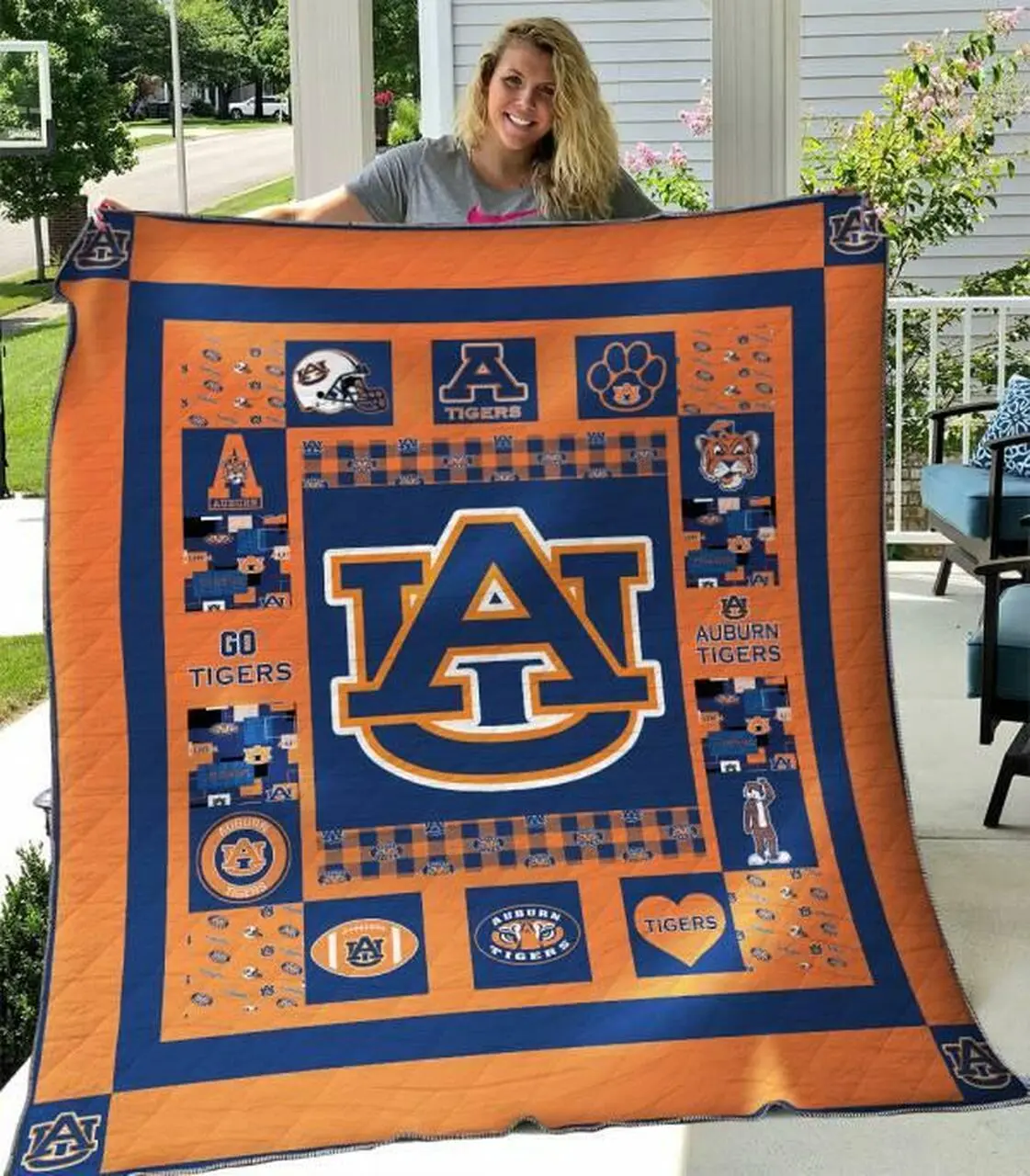 Auburn Tigers Quilt Blanket Limited Quilt Blanket and Home Decor