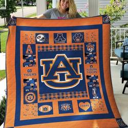 Auburn Tigers Quilt Blanket  Limited Quilt Blanket and Home Decor