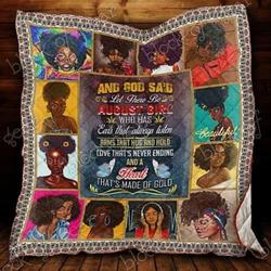 August Black Girl Cl19100032Mdq Quilt Blanket and Home Decor