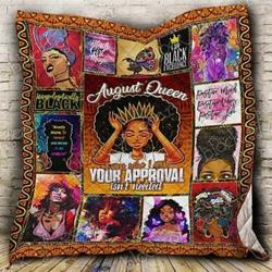 August Black Queen Hur Quilt bk and Home Decor