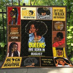 August Black Women Li120707A Quilt Blanket and Home Decor