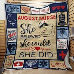 August Nurse Quilt Sbm and Home Decor