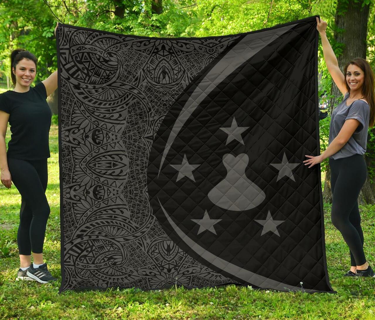 Austral Islands Flag Polynesian Premium Quilt Circle Style 09 J2 Quilt and Home Decor