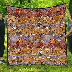 Australia  Aboriginal 4Th Premium Quilt A7  Quilt and Home Decor