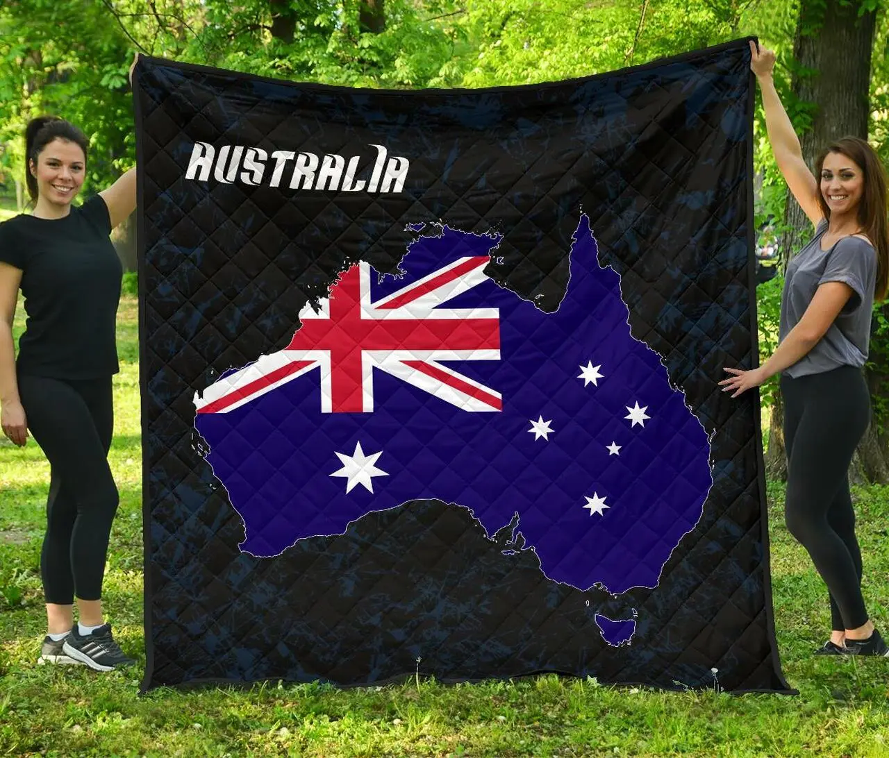 Australia Map Premium Quilt A6 Quilt and Home Decor