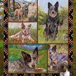 Australian Cattle Dog D8021 Quilt Blanket and Home Decor
