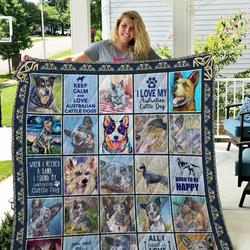 Australian Cattle Dog Quilt Blanket and Home Decor