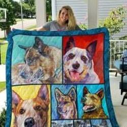 Australian Cattle Dog Quilt Blanket Luku3V Dhc0301912Dd and Home Decor